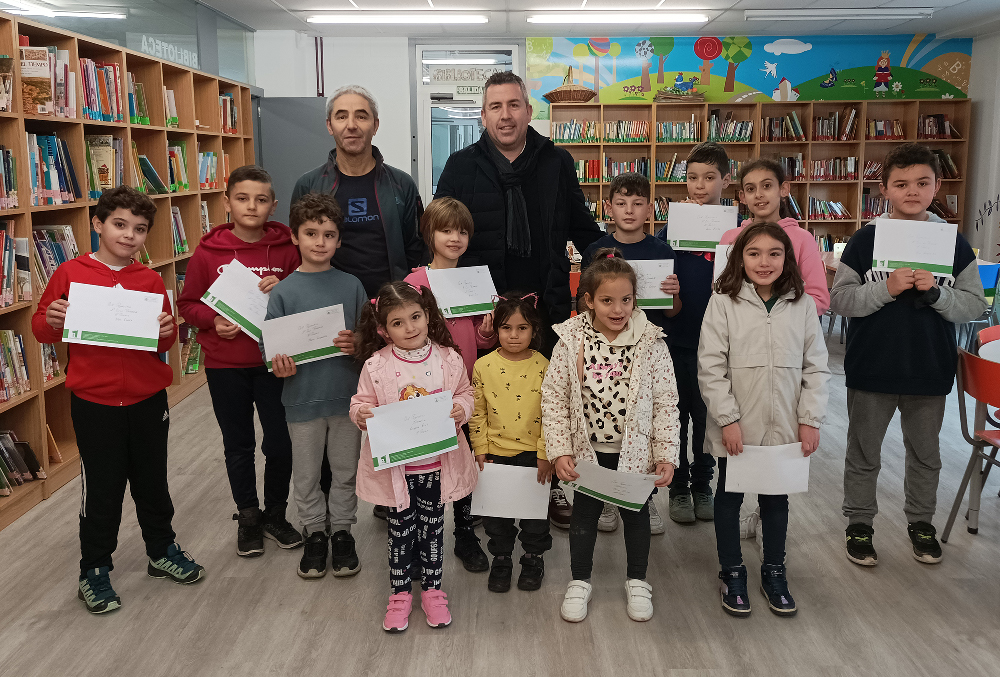 Crianzas premiadas no concurso de tarxetas de Nadal