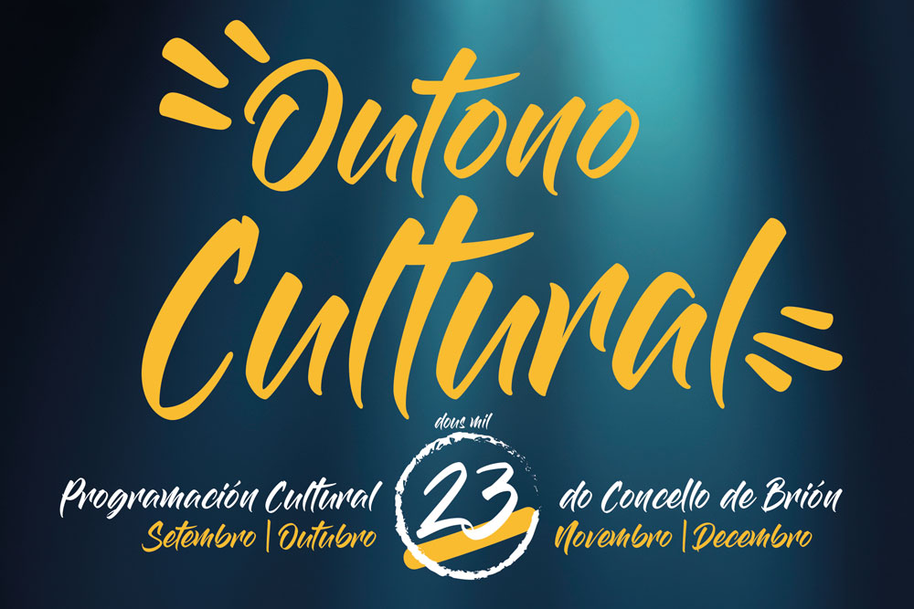 Cartel coa programación do Outono Cultural 2023