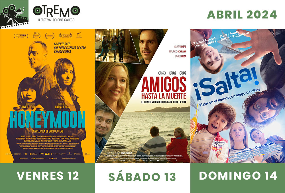 Carteis dos filmes programados no festival OTremo