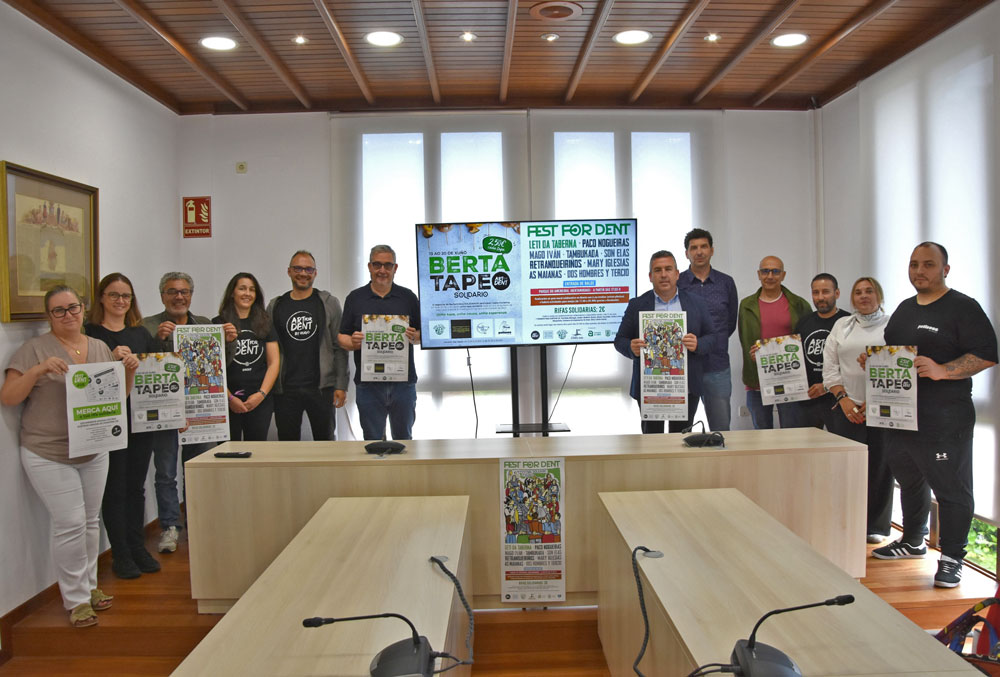 Imaxe da presentación do festival solidario en Bertamiráns, Ames