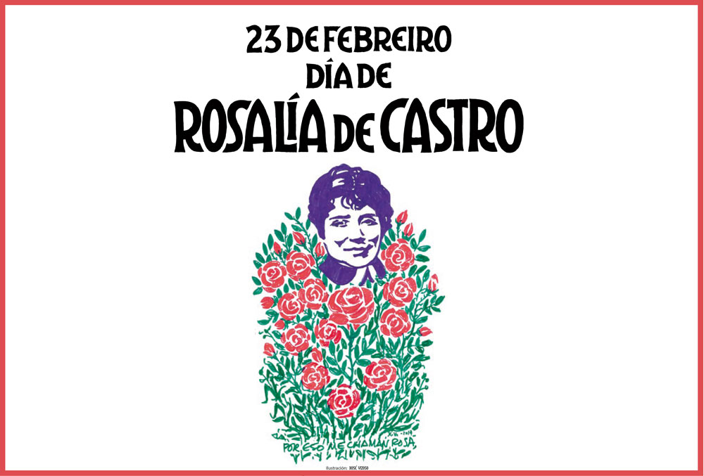 23 de febreiro, Día de Rosalía de Castro